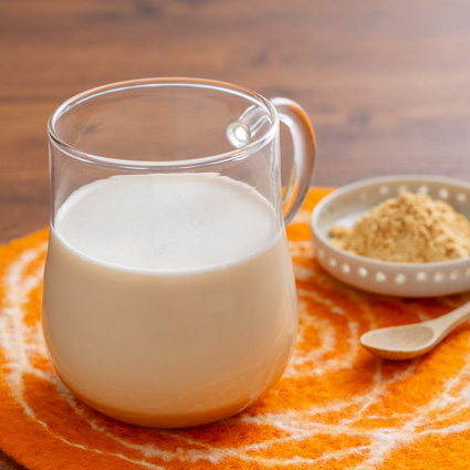 ほっと一息、栄養たっぷり『きな粉牛乳』