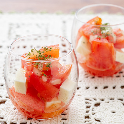 さっぱりとして、ほんのり甘い『トマトのてんさいオリゴ漬け』