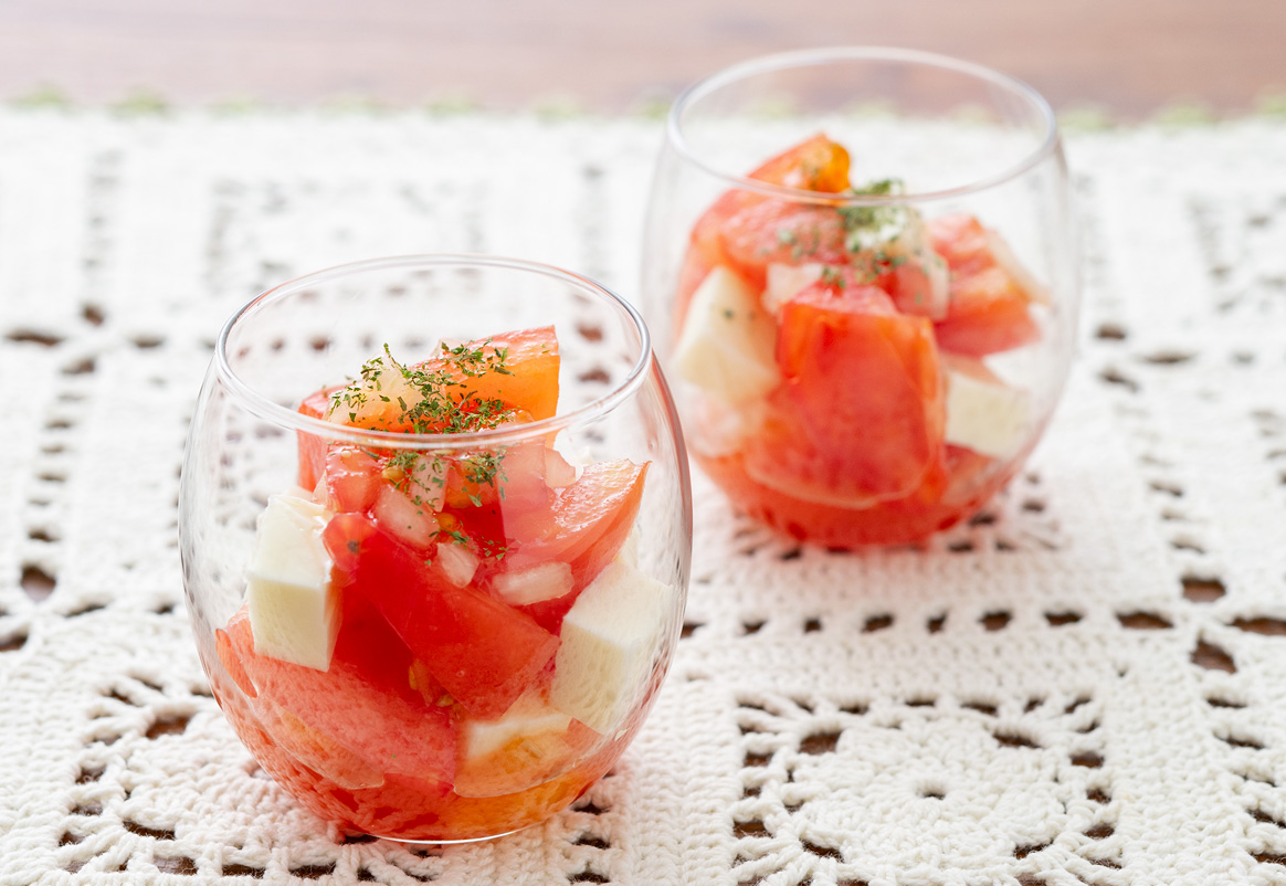 さっぱりとして、ほんのり甘い『トマトのオリゴ漬け』