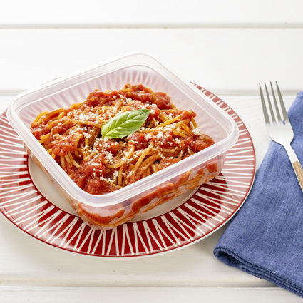 冷凍庫にストックできる！『簡単レンチン・スパゲッティ』