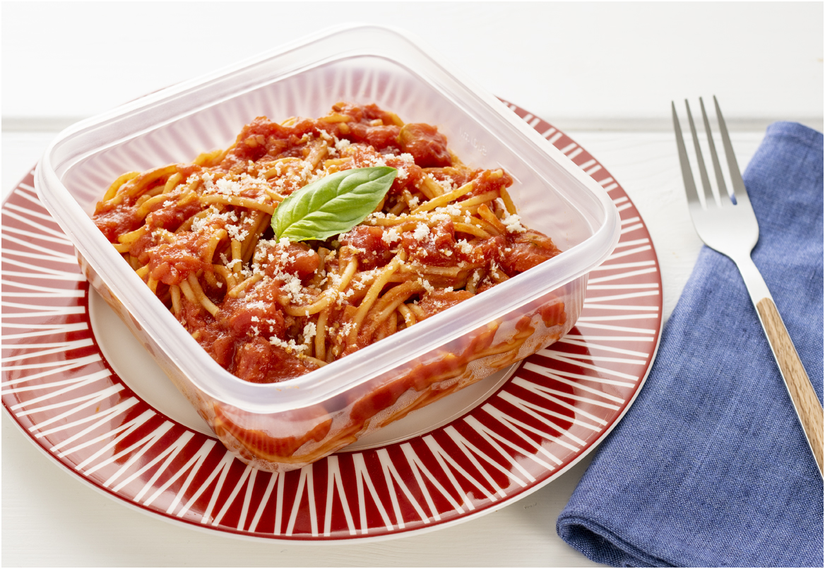 冷凍庫にストックできる！『簡単レンチン・スパゲッティ』